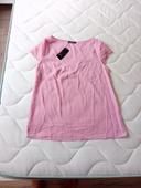 Tee shirt rose taille eur s neuf