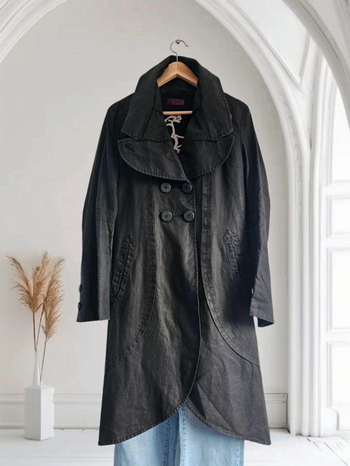 Imperméable noir long - One Step - photo numéro 1