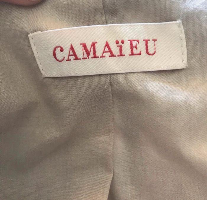 20 - Veste cintrée beige camaieu - photo numéro 4