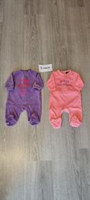 Lot de 2 pyjamas velours