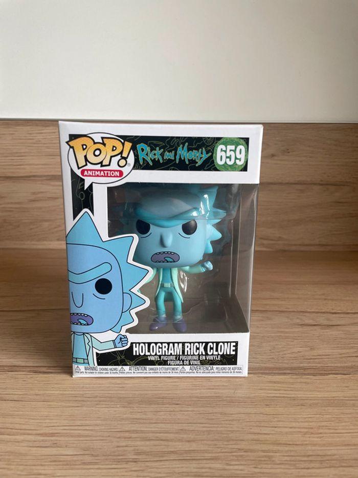 Figurine Funko Pop Rick et Morty : Hologram Rick Clone 659 - photo numéro 1