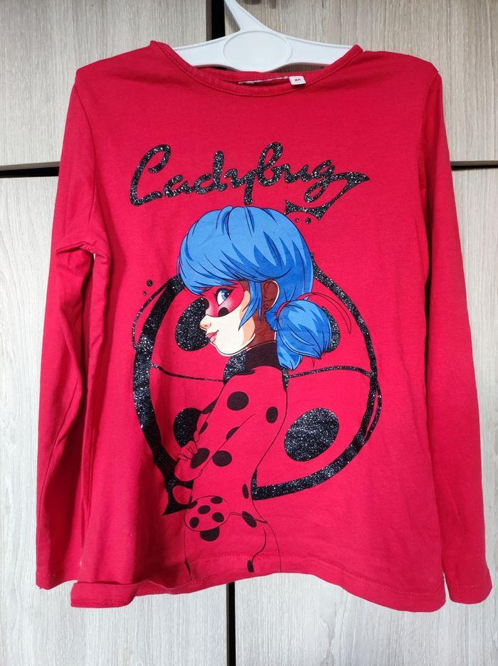 Sweatshirt ladybug  rouge 8 ans - photo numéro 5