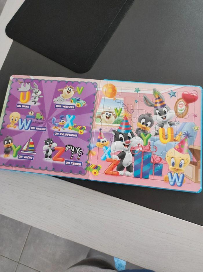 Livre de 5 puzzles 20 pièces alphabet looney tunes - photo numéro 6