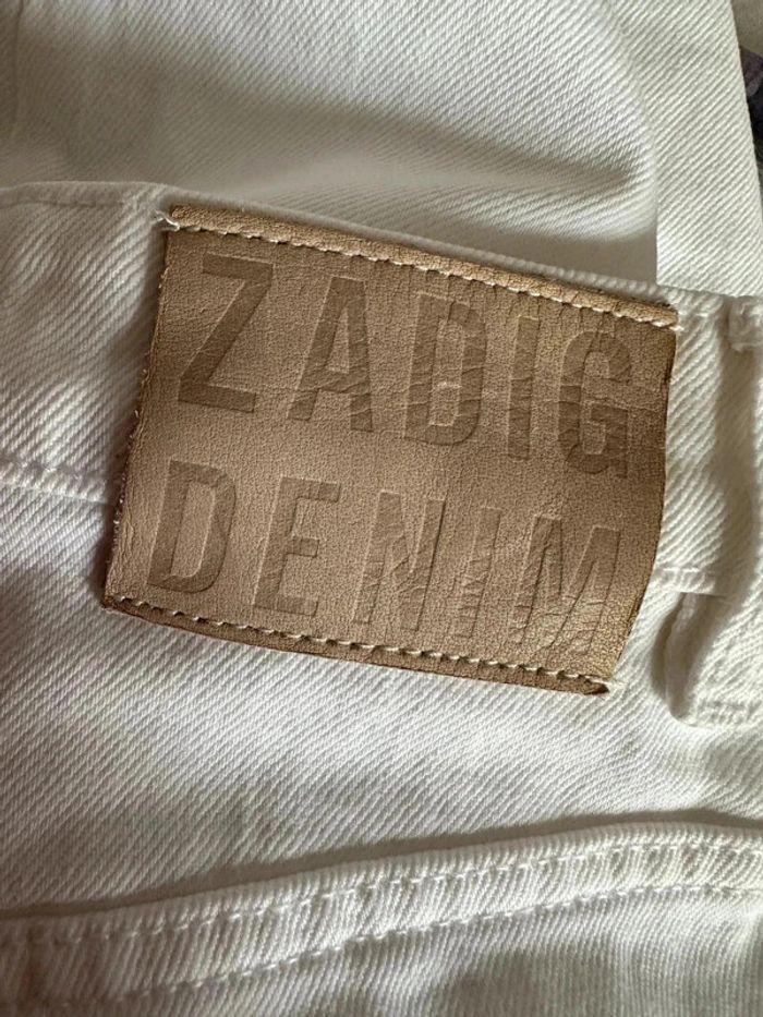 Jeans blanc Zadig et Voltaire T:26 (36) - photo numéro 8