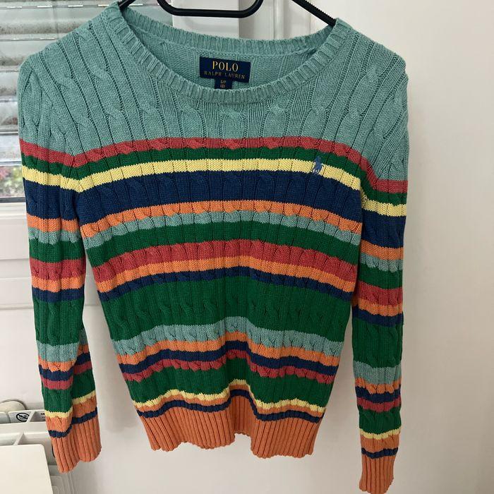 Pull Ralph Lauren véritable, multicolore taille 8 ans en très bon état - photo numéro 1