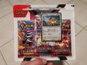 Tripack Pokémon Flammes Obsidiennes, évoli promo