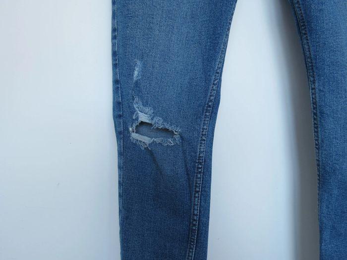 Jeans taille haute Skinny Used - photo numéro 3