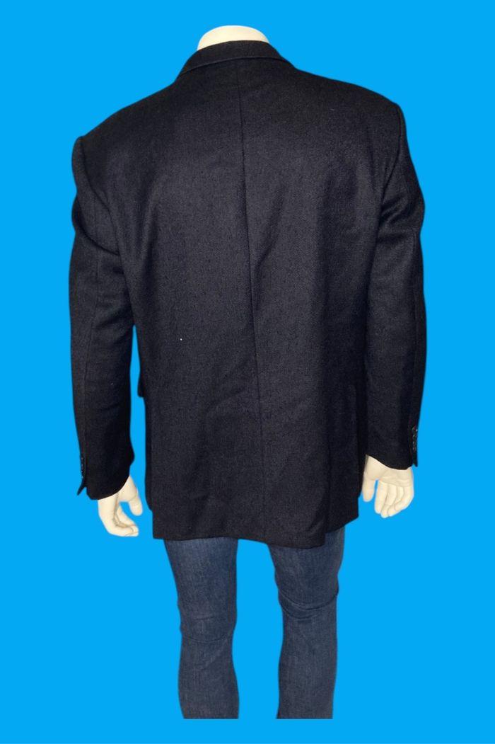 Blazer homme grande taille bleu marine en laine Pierre Cardin taille 52 en bon état - photo numéro 7