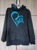 Sweat gris Power 8 ans Bpc collection