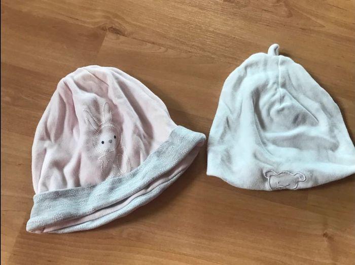 2 bonnets naissance