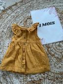 Robe moutarde bébé fille