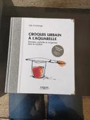 Livre croquis urbain à l'aquarelle