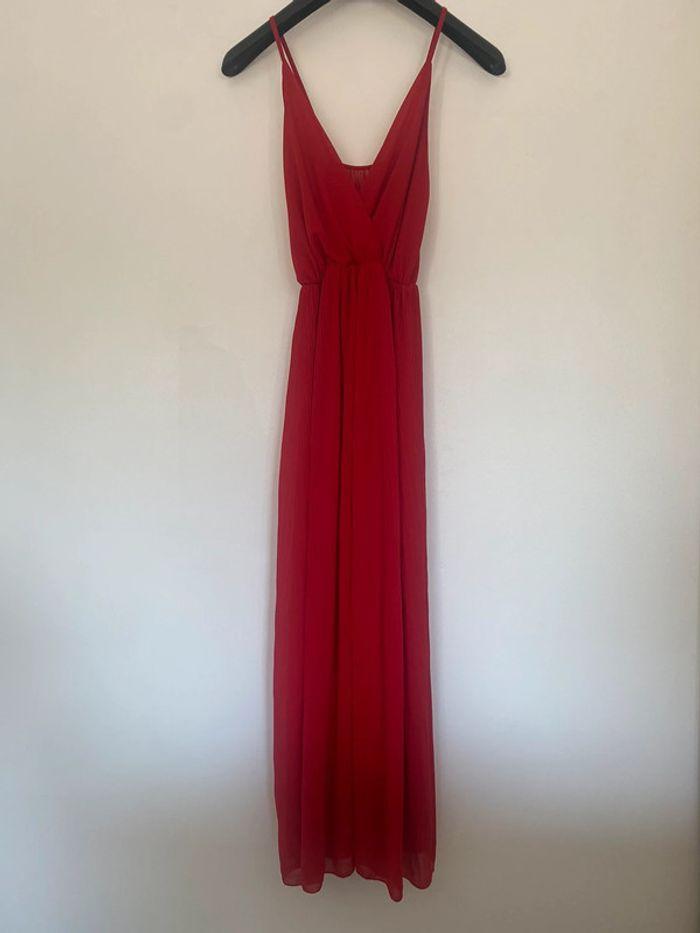 Robe longue rouge taille 38