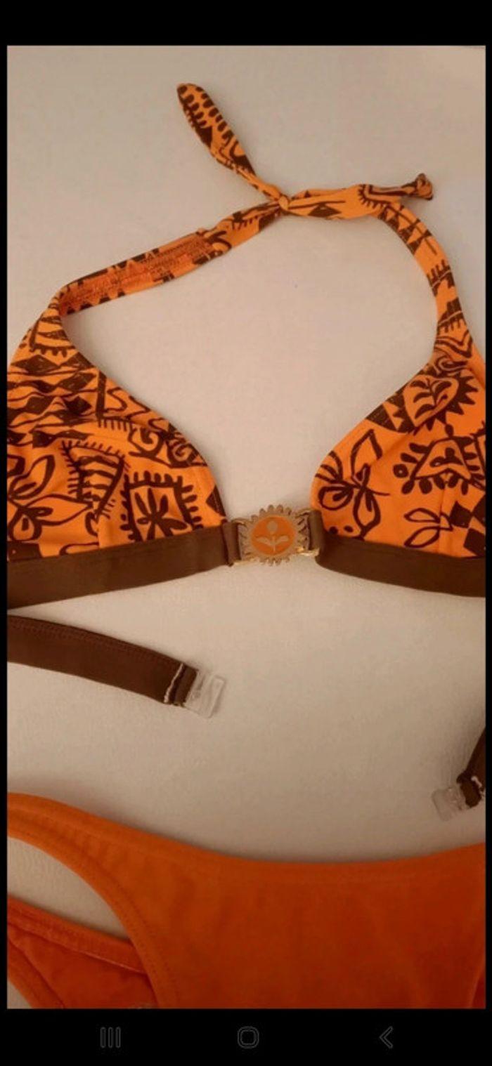 Maillot de bain 2 pièces orange - photo numéro 2