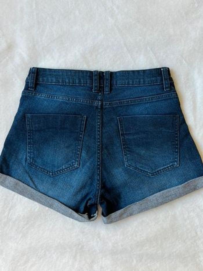 Short en jean délavé regular waist - photo numéro 6