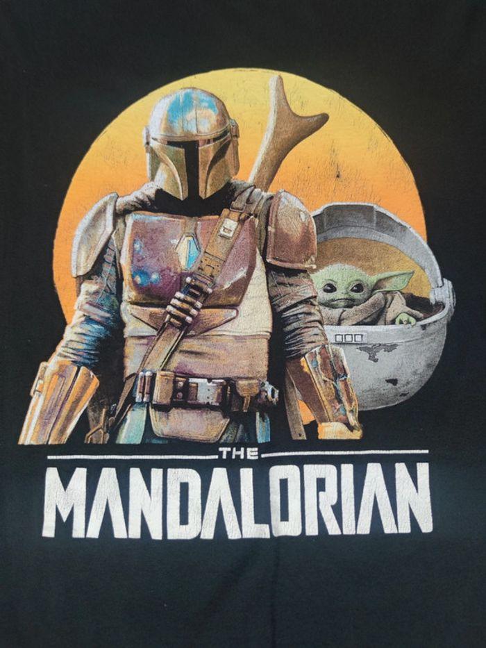 T-shirt Mandalorian Licence Star Wars Lucas Film Vintage Noir Taille M Homme - photo numéro 2