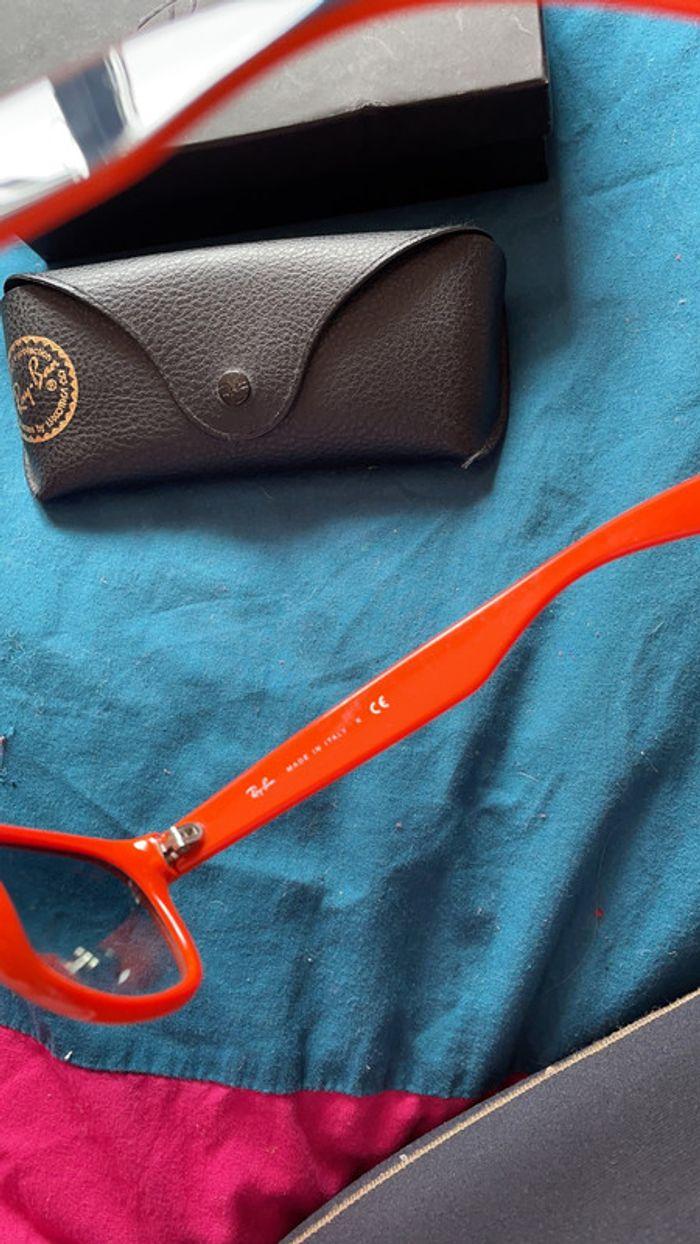 Lunette de soleil Ray ban Wayfarer orange et bleu - photo numéro 5