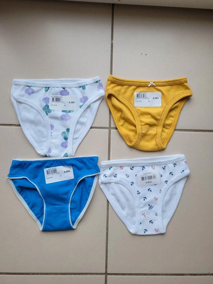 4 culottes fille petit bateau - photo numéro 1