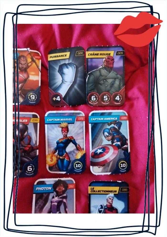 Lot 8 cartes de collection Marvel Avengers - photo numéro 4