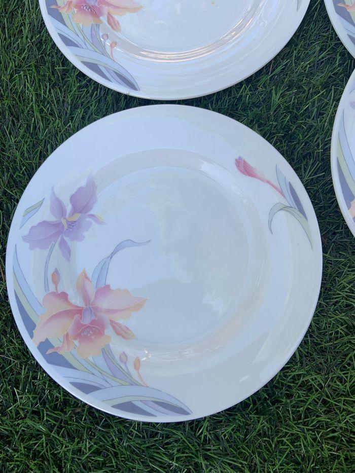 Assiettes art nouveau H fine China - photo numéro 1