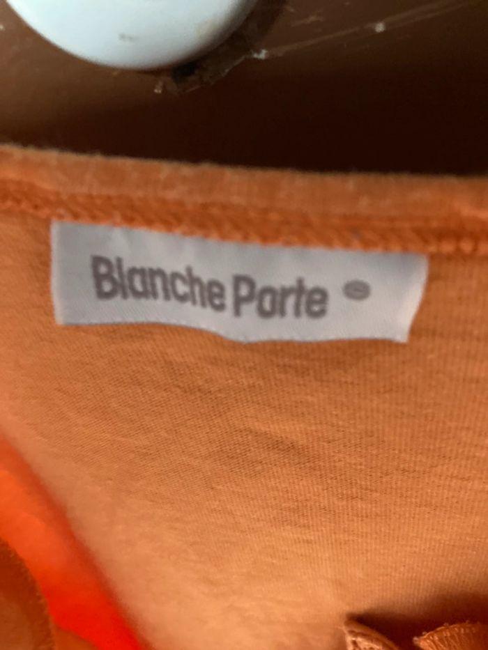 Tee shirt orange blanche porte taille 42/44 - photo numéro 3