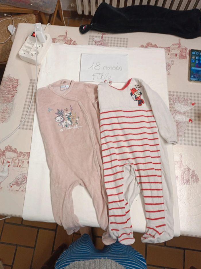 Deux pyjamas Disney 18 mois - photo numéro 1