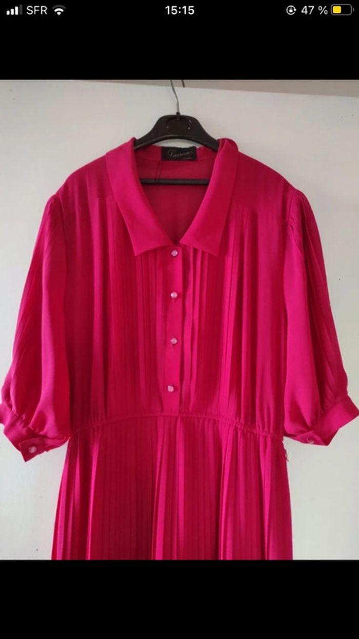 robe fuschia plissée - photo numéro 5