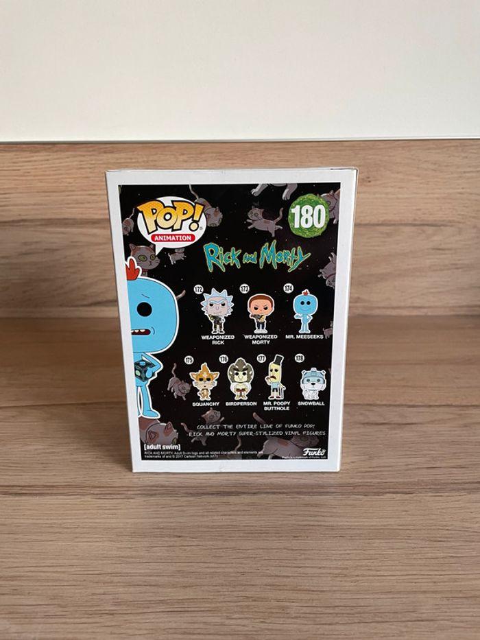 Figurine Funko Pop Rick et Morty : Mr. Meeseeks with Meeseeks Box Exclusive 180 - photo numéro 3