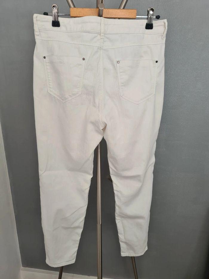 Pantalon Jean blanc femme 42 - photo numéro 3