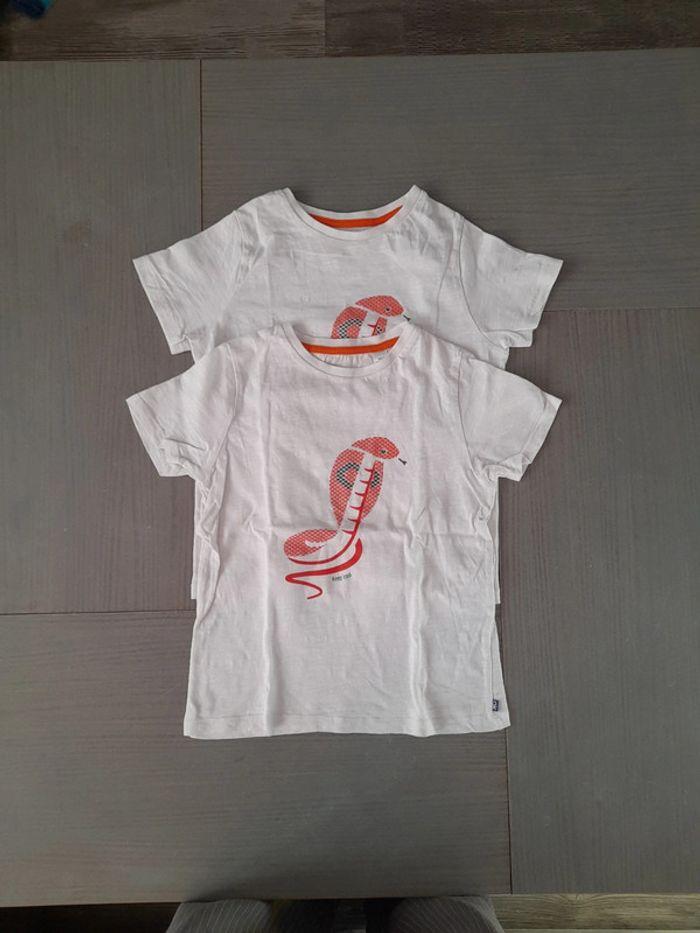 Lot de 2 tee-shirt manche courte serpent jumeaux - photo numéro 1