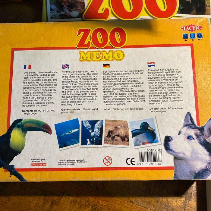 Jeux de mémoire zoo mémo - photo numéro 3