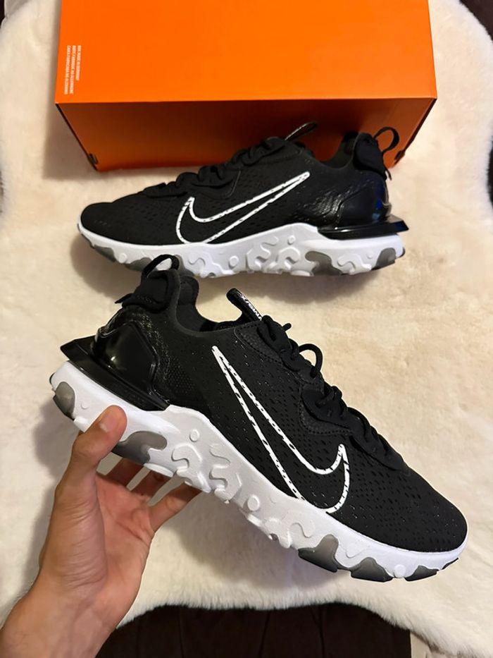 Nike React Vision Black White - photo numéro 6