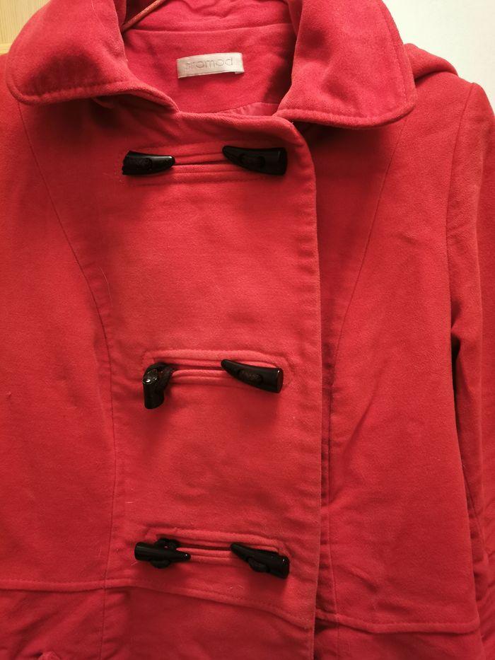 manteau rouge promod taille 38 - photo numéro 2