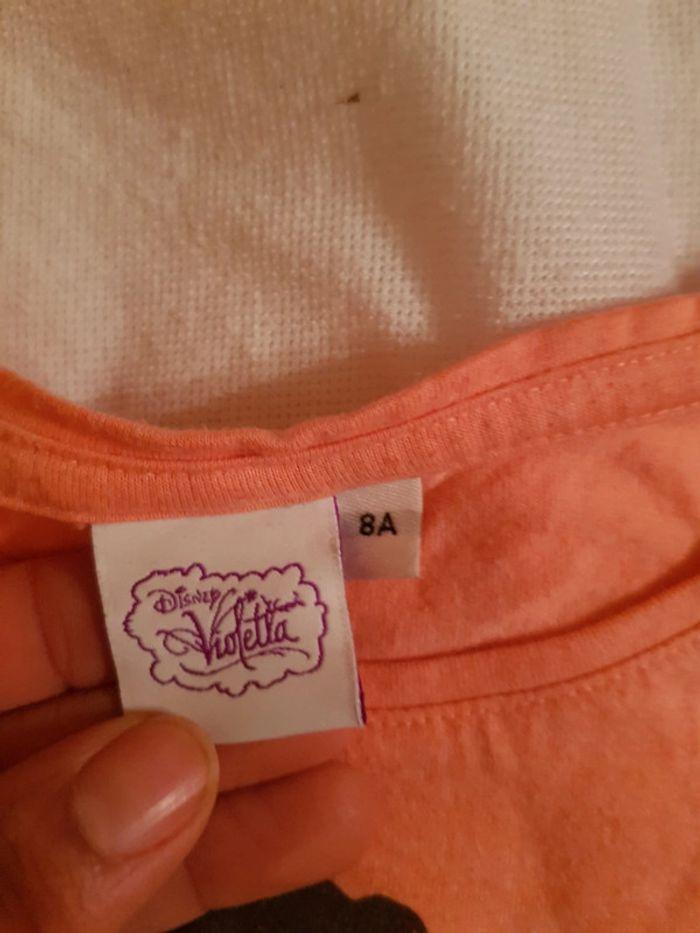 T shirt orange violetta disney - photo numéro 2