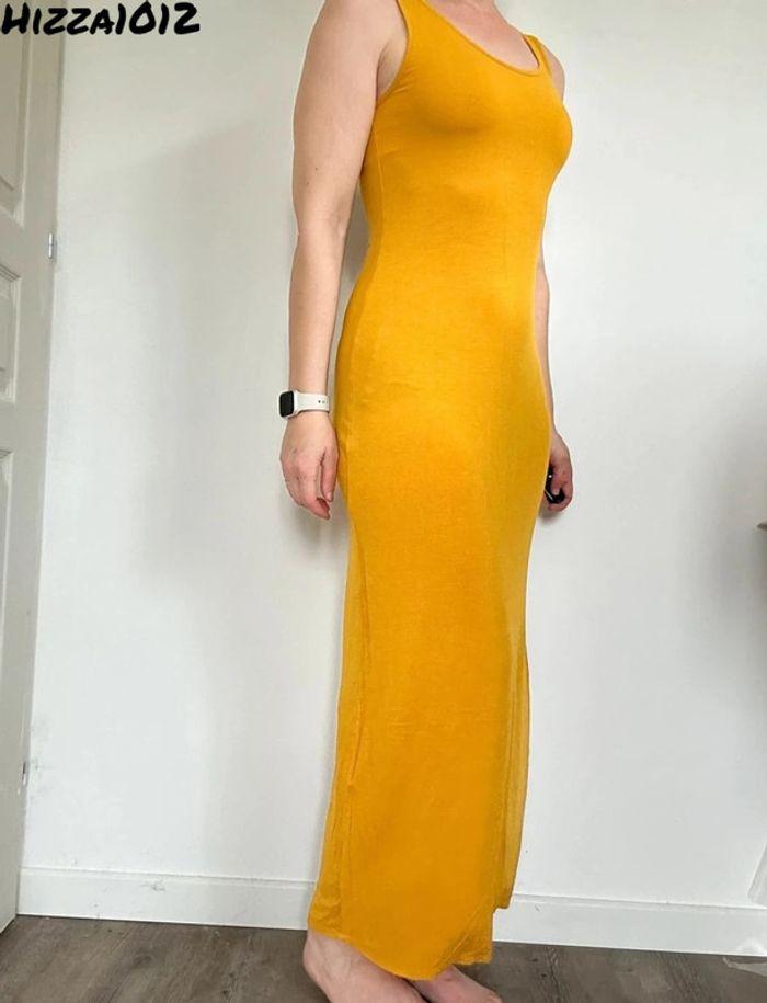 Robe longue jaune Camaieu taille 36 💖 - photo numéro 3