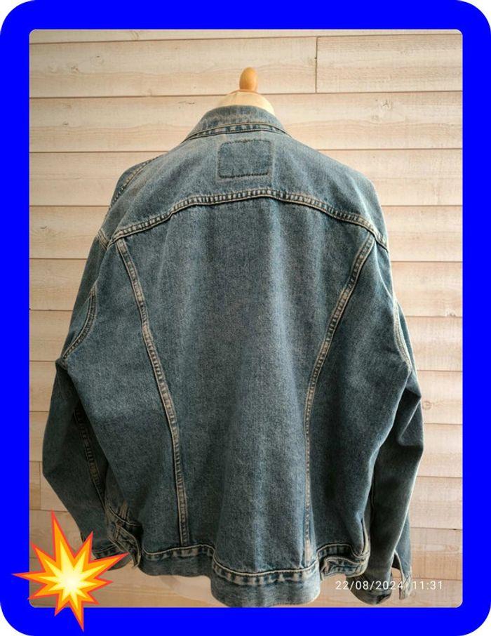 Veste en jeans  bleu clair Levi's vintage taille xxl - photo numéro 5