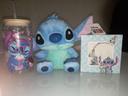 Lot verre Stitch et peluche et bracelet Neuf