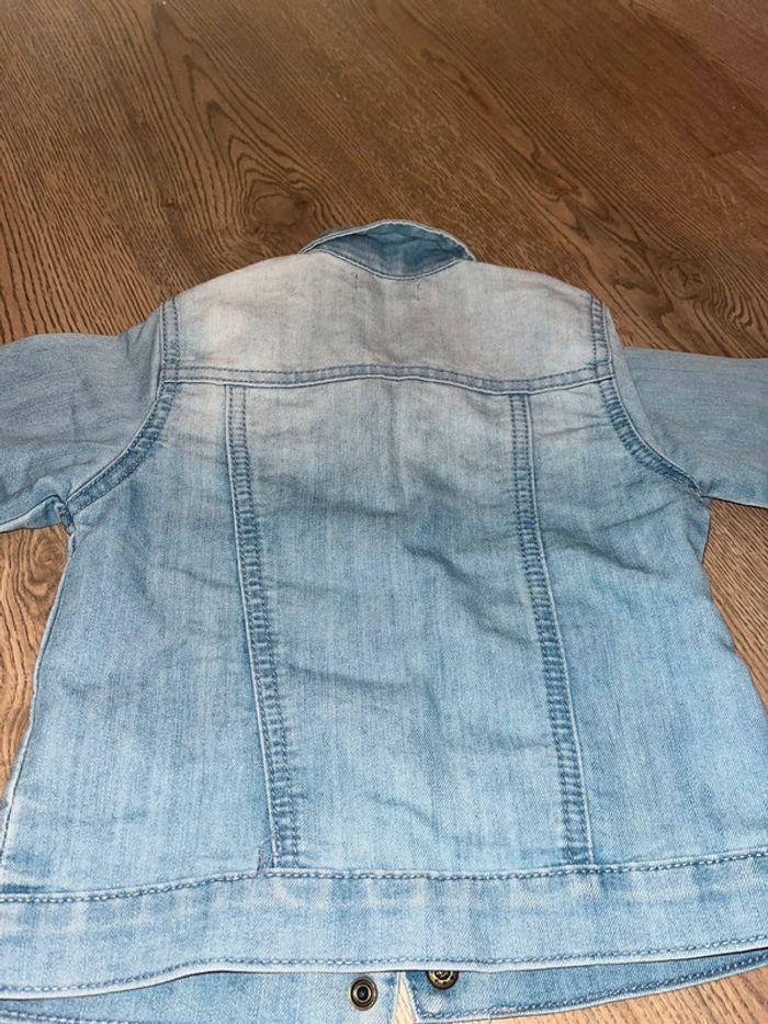 Petite veste en jean Bleu clair effet délavé - photo numéro 2