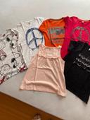 Lot tee shirt fille 10-12 ans