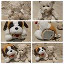 Lot peluches Saint Bernard et ourson