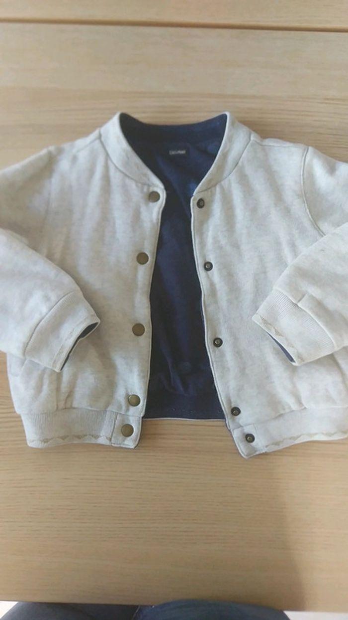 Veste/blouson coton réversible catimini 4 ans - photo numéro 1