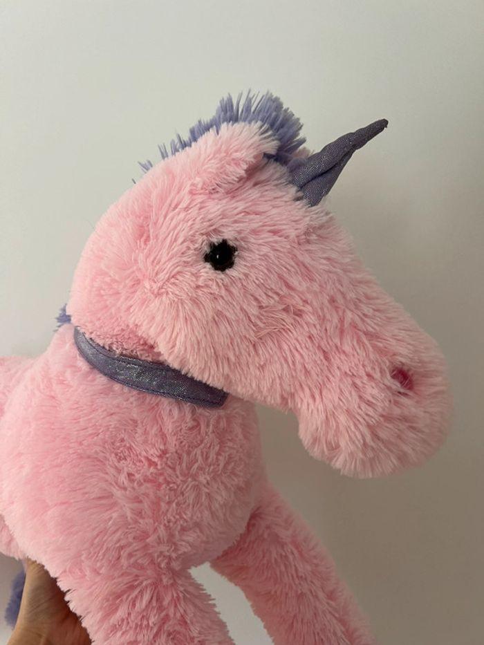 Peluche licorne rose - photo numéro 3