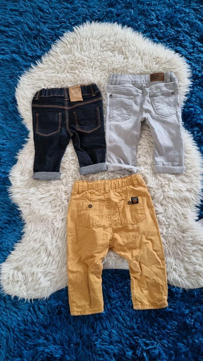 Joli lot de 3 jeans taille 6 mois - photo numéro 2