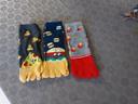 Lot  3  paires chaussettes orteils