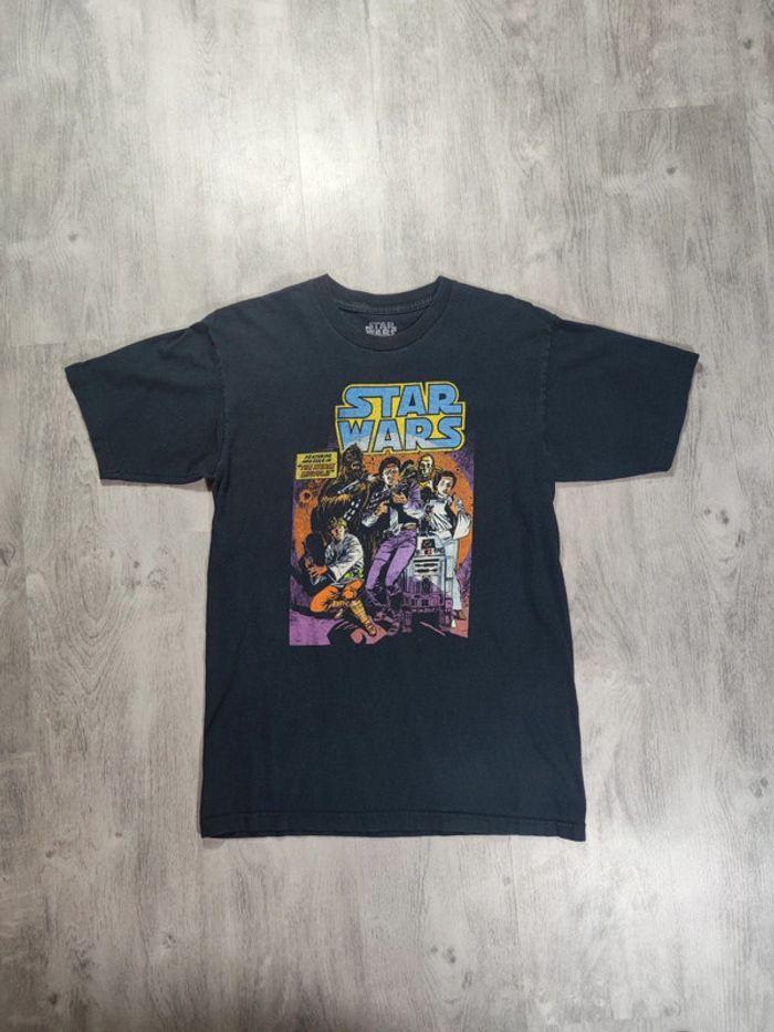 T-shirt Licence Star Wars Lucas Film Vintage Noir Taille M Homme - photo numéro 1