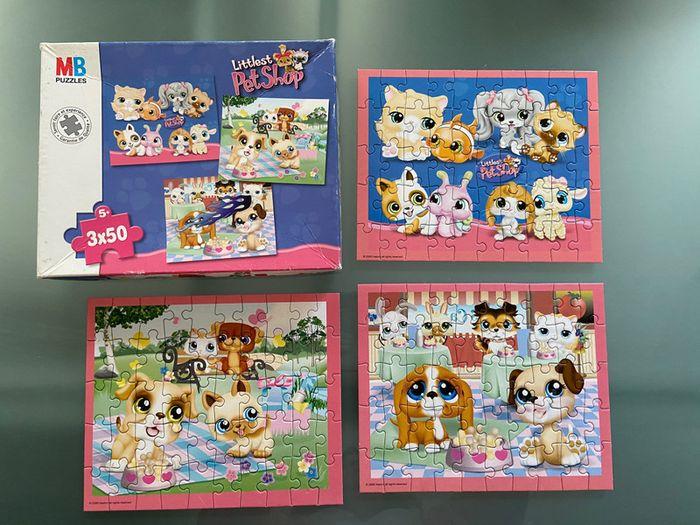 3 puzzles Littles pet shop de 50 pièces - photo numéro 1