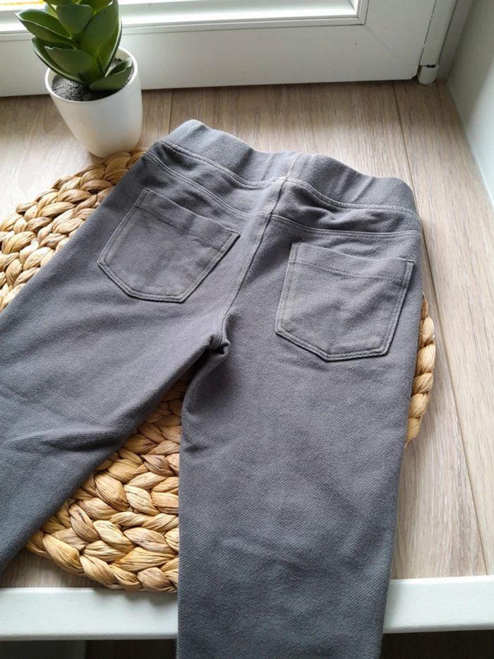 Legging effet jeans gris 3 4 ans - photo numéro 3