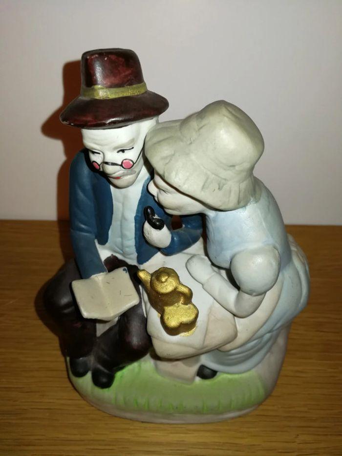 Figurine "couple de vieux" Vintage - photo numéro 3