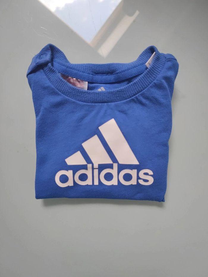 T-shirt Adidas enfant bleu - photo numéro 1