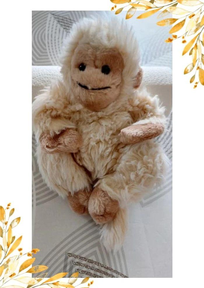 Jolie peluche singe vintage taille 20 cm - photo numéro 3